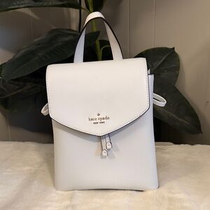 Kate Spade Elegant White Mini Backpack EUC
